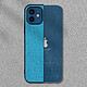 Avizar Coque iPhone 12 / 12 Pro Hybride Finition Tissu Anti-traces Lavable bleu pas cher