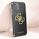 Avis Guess Coque pour iPhone 13 Mini Paillettes Silicone Gel Souple  Transparente Noir