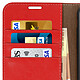 Avizar Etui folio Rouge Cuir véritable pour Apple iPhone XS Max pas cher