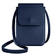 Avizar Pochette Bandoulière Smartphone avec Rangement carte Sangle 135cm  bleu nuit La pochette bandoulière qui facilite votre quotidien