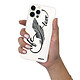 Evetane Coque iPhone 12/12 Pro silicone transparente Motif Love Life ultra resistant pas cher