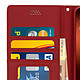 Avizar Housse Samsung Galaxy A70 Etui Emplacement Carte Fonction Support rouge pas cher