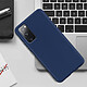 Avizar Coque Samsung Galaxy S20 FE Souple Flexible Antichoc Finition Mate Bleu nuit pas cher