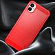 Avis Avizar Coque pour Samsung Galaxy A05 Effet Carbone Silicone Flexible Antichoc  Rouge