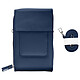 Avizar Pochette Bandoulière Smartphone en Simili cuir Sangle 130cm  bleu nuit Une pochette pratique pour ranger votre smartphone et vos affaires personnelles