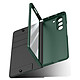 Avis Avizar Coque clapet pour Samsung Galaxy Z Fold 5 simili cuir Porte-cartes et Stylet Support vidéo  Vert foncé