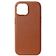 Decoded Coque MagSafe pour iPhone 15 Cuir Pleine Fleur Anti-Chutes 1.2m Tan Coque Magsafe Marron Foncé en Cuir, iPhone 15