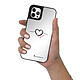 Acheter LaCoqueFrançaise Coque iPhone 12/12 Pro miroir Coeur Noir Amour Design