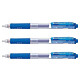 PENTEL Stylo bille encre à gel Hybrid Gel Grip K157, bleu x 3 Stylo à bille