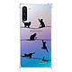 Evetane Coque Samsung Galaxy Note 10 anti-choc souple angles renforcés transparente Motif Chat Lignes Coque Samsung Galaxy Note 10 anti-choc souple angles renforcés transparente Chat Lignes