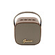 Guess Enceinte Bluetooth 5.3 Compacte 5W avec Sangle de Transport en Cuir Motif 4G Marron Équipée d'une version Bluetooth 5.3 permettant un jumelage simple et rapide