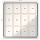 Avis NOBO vitrine d'intérieur fond magnétique 12xA4 porte coulissante 97x93cm Blanc