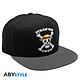 One Piece - Casquette snapback Noir & Gris Skull Casquette One Piece, modèle snapback Noir &amp; Gris Skull.