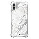 LaCoqueFrançaise Coque iPhone X/Xs anti-choc souple angles renforcés transparente Motif Marbre gris Coque iPhone X/Xs anti-choc souple angles renforcés transparente Marbre gris