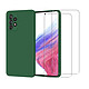 Acheter Evetane Coque Samsung Galaxy A53 Silicone liquide Vert Foret + 2 Vitres en Verre trempe Protection ecran Antichocs