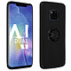 Avizar Coque Huawei Mate 20 Pro Silicone Gel Bague Anneau Support Magnétique - Noir - Coque souple spécialement conçue pour Huawei Mate 20 Pro