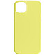 Avizar Coque pour iPhone 15 Plus Silicone Semi-rigide Finition Douce au Toucher Fine  Jaune - Coque de protection jaune, collection Fast Cover, spécialement conçue pour votre iPhone 15 Plus