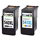 COMETE - Marque française - 540XL/541XL - 2 cartouches compatibles CANON PG-540 CL-541 2 cartouche 540XL 541XL compatible CANON PG-540 CL-541 pour Canon PIXMA MG2150 MG3150 MG3550 MG4150