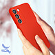 Acheter Avizar Coque pour Samsung Galaxy S23 Plus Silicone Semi-rigide Finition Douce au Toucher Fine  Rouge