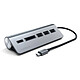 Satechi Multiports USB-C Aluminium Space Gray HUB Type-C vers USB 3.0 et lecteur de cartes SD/microSD