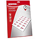 KORES Boîte de 600 Etiquettes Universelles 70 x 37 mm Blanc Etiquette multi-usages