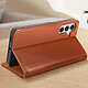 Acheter Avizar Housse pour Samsung Galaxy S24 Cuir Véritable Porte-carte Marron Clair