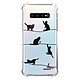 Evetane Coque Samsung Galaxy S10 anti-choc souple angles renforcés transparente Motif Chat Lignes Coque Samsung Galaxy S10 anti-choc souple angles renforcés transparente Chat Lignes