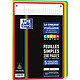 OXFORD Feuilles Simples COLOR SYSTEM A4 Perforées 200 pages Grands Carreaux 5 Couleurs Copies simples ou Feuillets mobiles