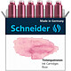 SCHNEIDER Etui de 6 Cartouches d'encre pour Stylo plume Pastel Rose x 10 Cartouche d'encre