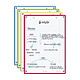 OXFORD Paquet de 32 Fiches Bristol revision 2.0 Perforées 148x210 mm A5 Q5/5 coloris assortis pas cher