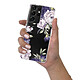 LaCoqueFrançaise Coque Samsung Galaxy S21 Ultra 5G 360 intégrale transparente Motif Pivoines Violettes Tendance pas cher