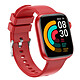 Forever Montre Connectée avec Appels Bluetooth Contrôle Caméra IGO Watch 3 Rouge Montre IGo Watch 3 de Forever avec grand écran coloré tactile et un bracelet en silicone confortable