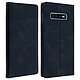 Avizar Housse Samsung Galaxy S10 Etui Folio Porte-cartes Fonction Support - Bleu - Étui folio spécialement conçu pour Samsung Galaxy S10 - Collection Vintage