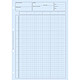 ELVE Bloc Audit Comptable pour Contrôle Interne 297X210 mm 80 Pages Bleu Manifold