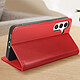 Acheter Avizar Housse pour Samsung Galaxy S23 FE Cuir Véritable Porte-carte Rouge