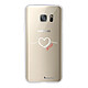 LaCoqueFrançaise Coque Samsung Galaxy S7 360 intégrale transparente Motif Coeur Blanc Amour Tendance Coque Samsung Galaxy S7 360 intégrale transparente Coeur Blanc Amour Tendance