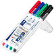 STAEDTLER Marqueur pour tableau blanc Lumocolor 301 étui de 4 Marqueur pour tableaux blancs