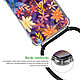 Acheter LaCoqueFrançaise Coque cordon Samsung Galaxy S20 Dessin Fleurs violettes et oranges