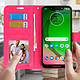 Avis Avizar Housse Motorola Moto G7 et G7 Plus Étui folio Portefeuille Fonction Stand rose