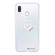 LaCoqueFrançaise Coque Samsung Galaxy A20e 360 intégrale transparente Motif Coeur Blanc Amour Tendance Coque Samsung Galaxy A20e 360 intégrale transparente Coeur Blanc Amour Tendance