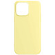 Avizar Coque pour iPhone 15 Pro Silicone Premium Semi rigide Finition Mate Douce  Jaune - Coque série Fast Premium, conçue avec un mélange de polycarbonate et de silicone, pour votre Apple iPhone 15 Pro