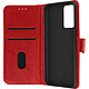 Avizar Housse Oppo A16 et A16s Clapet Portefeuille Fonction Support vidéo rouge Profitez des différents emplacements de rangements : porte-cartes et pochette latérale