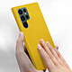 Acheter Avizar Coque Samsung Galaxy S22 Ultra Silicone Semi-rigide Finition Soft-touch Jaune