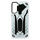 Avizar Coque Samsung Galaxy S21 Plus Bi-matière Antichoc Béquille Support Vidéo Argent - Coque de protection conçue pour Samsung Galaxy S21 Plus, Collection Phantom.