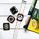 Avizar Bracelet pour Apple Watch 41mm / 40mm / 38 mm Souple Transparent à Motif Citron pas cher