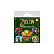 The Legend of Zelda - Pack 5 badges Classics Pack de 5 badges The Legend of Zelda Classics.