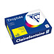 CLAIREFONTAINE Ramette Papier FSC A4 210g 250 Feuilles jaune soleil Papier couleur