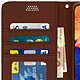 Avizar Etui Samsung Galaxy A10 Housse Folio Support Vidéo Porte-carte marron pas cher