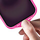 Avizar Coque pour iPhone 16 Semi-rigide Soft-touch Anti-traces Fuchsia pas cher