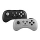 Snakebyte - Pack 2 manettes sans fil Multi Playcon Nintendo Switch et Nintendo Switch Lite 2 manettes nintendo switch et switch lite noire et grise - Format ultra portable - vibrations des micromoteurs - connexion bluetooth - batterie rechargeable intégrée